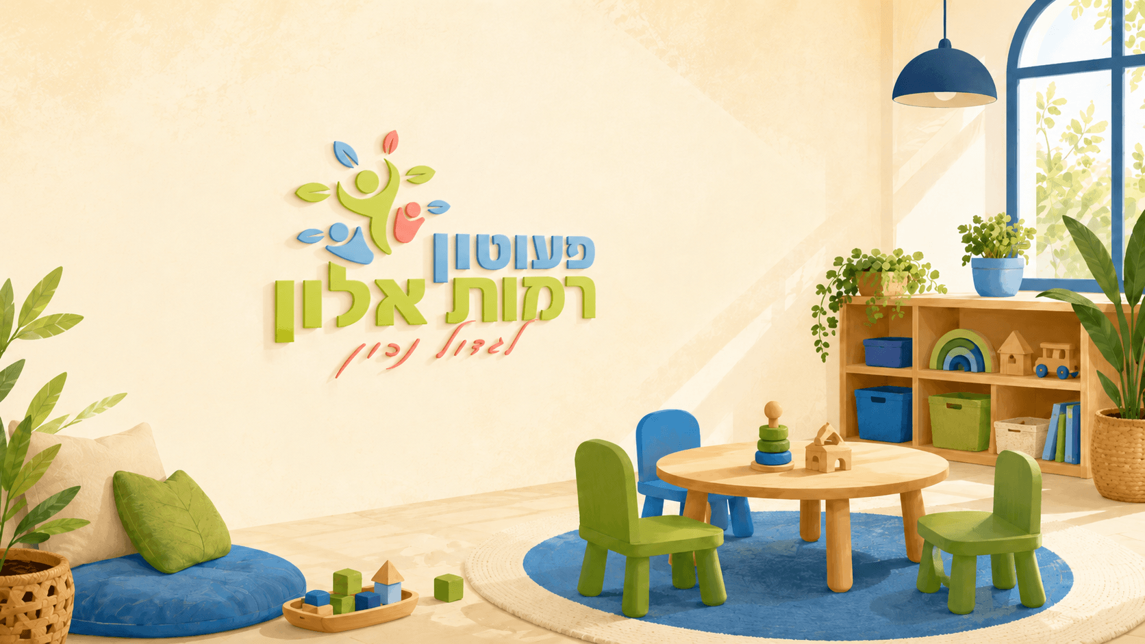 פינת פעילות חמה ומוארת בפעוטון רמות אלון